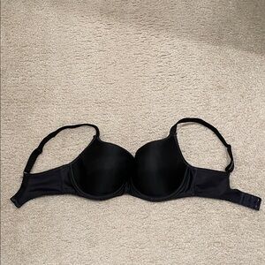 Preowned Fantasie Underwire Smoothing T-Shirt Black Bra 32F